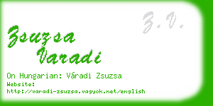 zsuzsa varadi business card